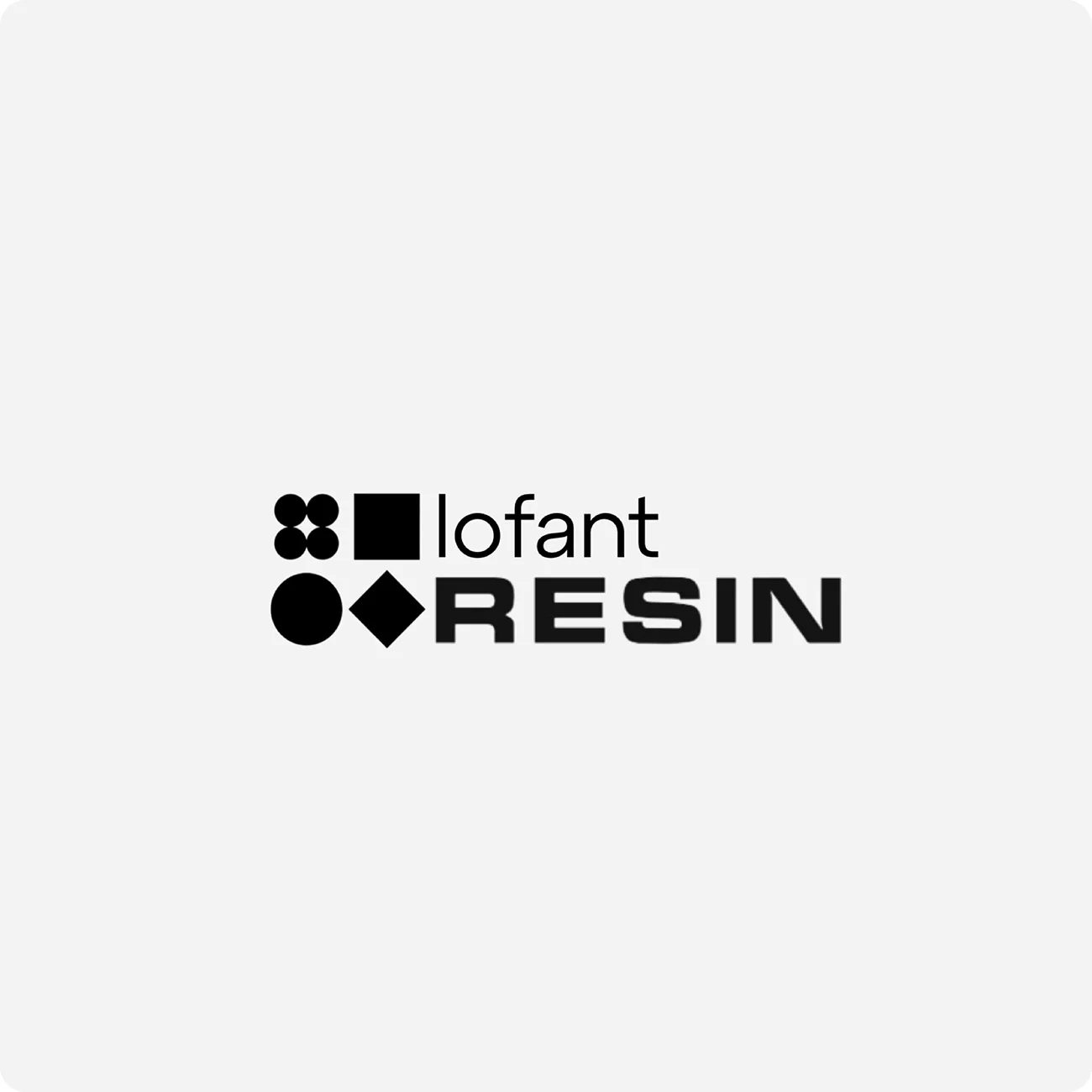 Спільний логотип lofant × RESIN